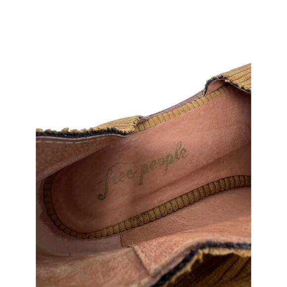 Free People Royale Cut-Out Corduroy Flats in Tan EU 37 - Picture 5 of 9
